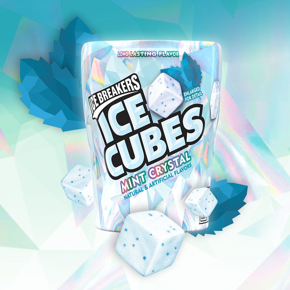 ICE BREAKERS Mint Crystals Sugar Free Gum